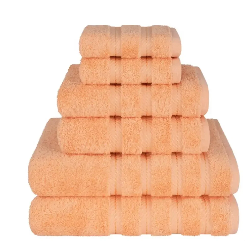 American Soft Linen 6 Piece Towel Set, 100% Cotton Bath Towels for Bathroom